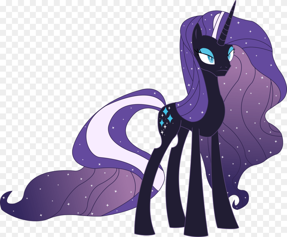 Edited Version Of That Nightmare Moon Vector I Did My Little Pony Nightmare Moon Rarity, Book, Comics, Publication, Baby Free Transparent Png