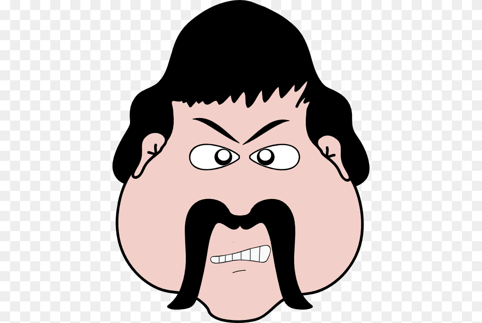 Editingsoftware Clipart Angry Man Face, Head, Person, Baby, Mustache Png Image