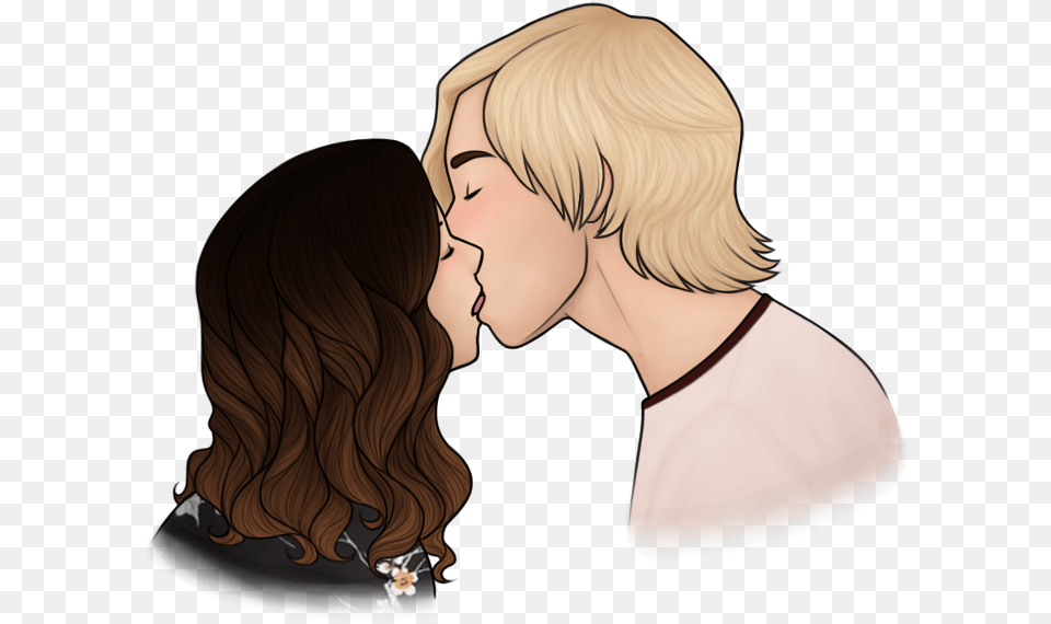 Edition Fan Art And Kiss Image Auslly Fan Art, Adult, Romantic, Person, Kissing Free Png