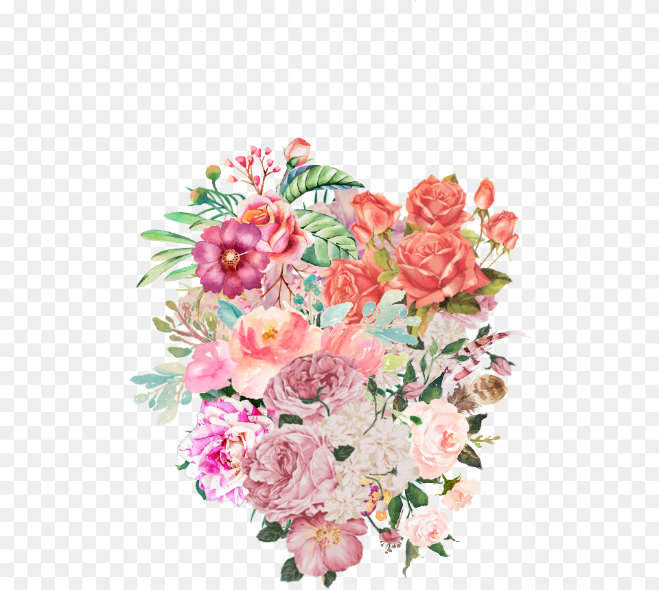Edition Sticker By Chu Flower Tumblr Clipart, Art, Floral Design, Flower Arrangement, Flower Bouquet Free Png Download