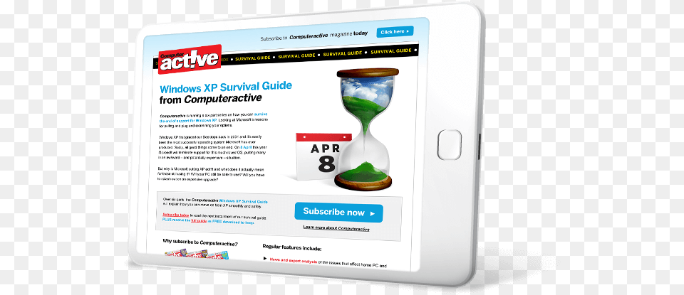 Editorial Illustration For Computeractive Magazine By Online Advertising, Hourglass Free Transparent Png