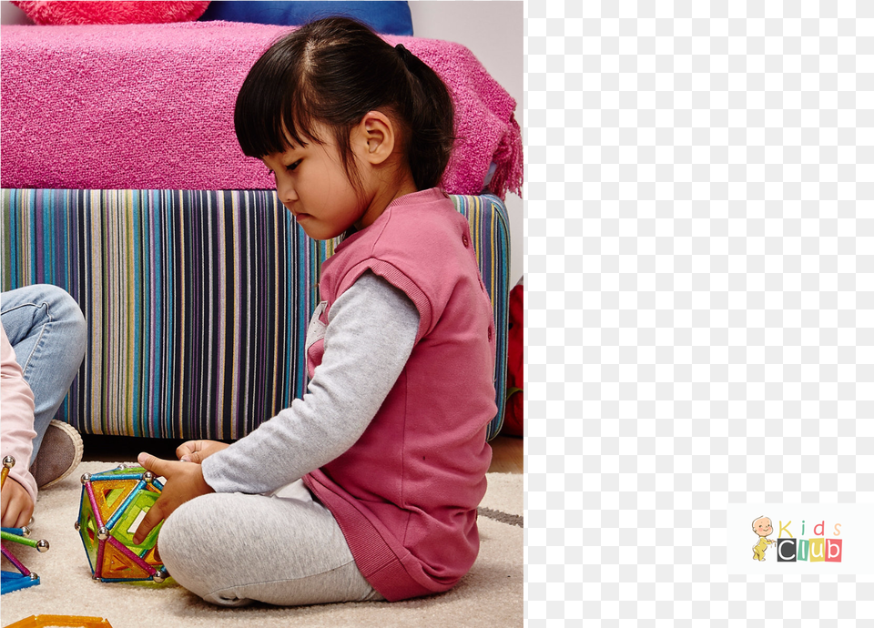 Editorpick Geomag Glitter Sitting, Girl, Child, Couch, Female Png