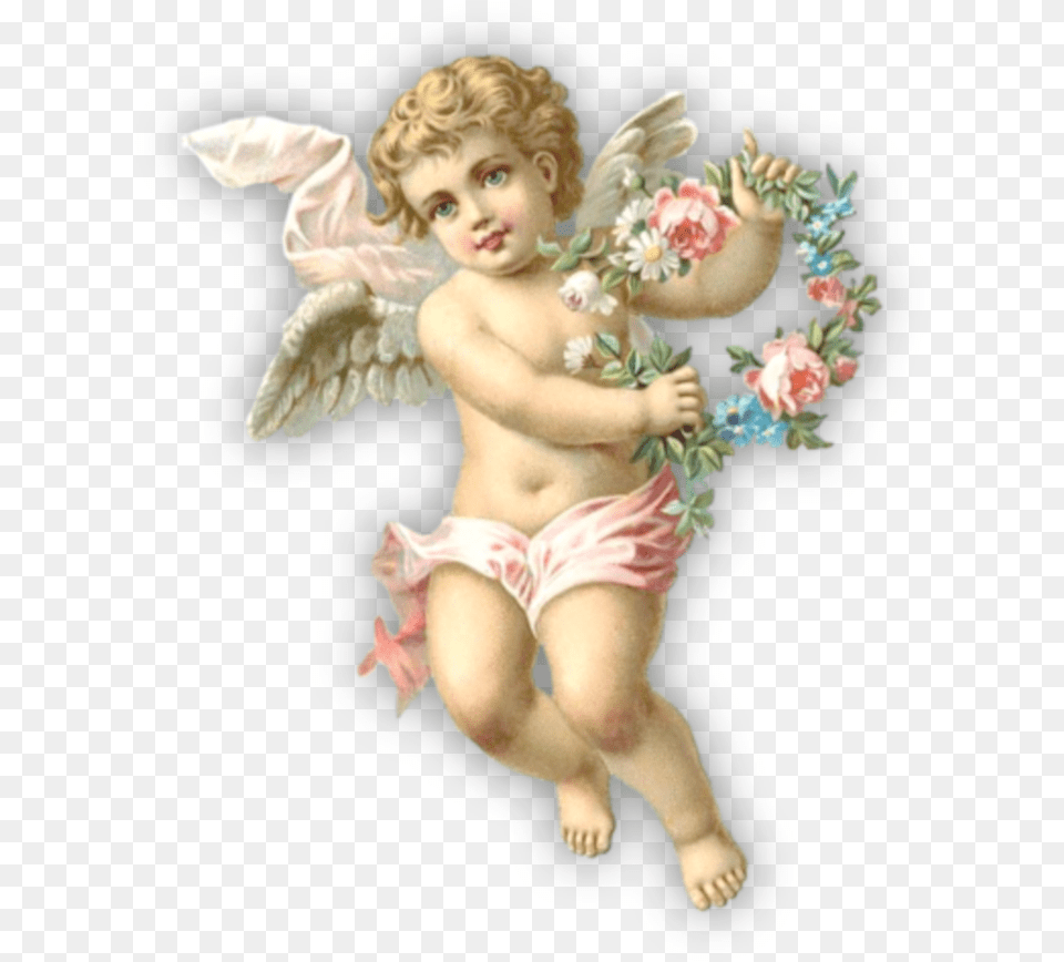 Edits Angel Cherub Wings Magical Art Stickers Baby Angel Tattoo Design, Person, Face, Head, Cupid Png Image