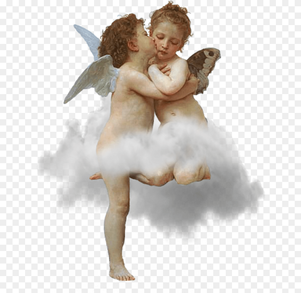 Edits Angels Boy Girl Cherubs Wings Cloud Sky Angels, Angel, Adult, Wedding, Person Free Png Download