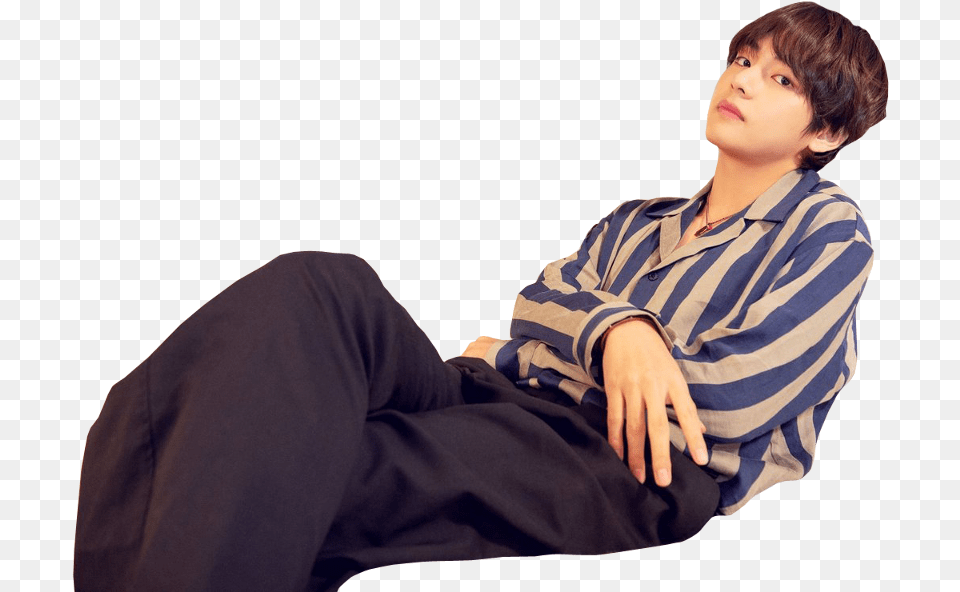 Edits Kpop Render Overlays Foredit Bts Taehyung Taekook Wallpaper Hd Pc, Pants, Clothing, Sitting, Person Png Image