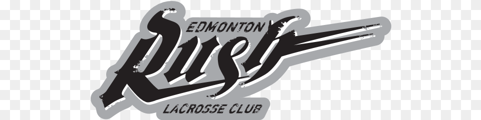 Edmonton Rush Lacrosse Club Logo Rush Vector, Text, Smoke Pipe Free Transparent Png
