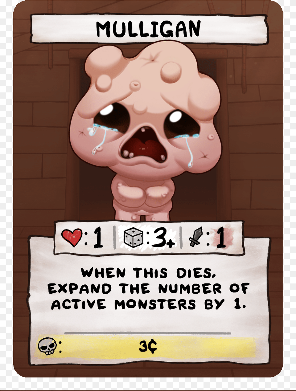Edmund Mcmillenverified Account Binding Of Isaac Four Souls, Advertisement, Poster, Ice Cream, Food Free Png Download