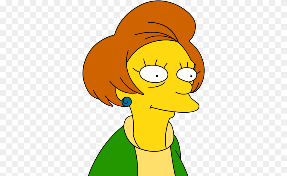 Edna Krabappel Teacher From The Simpsons, Baby, Person, Cartoon, Face Png