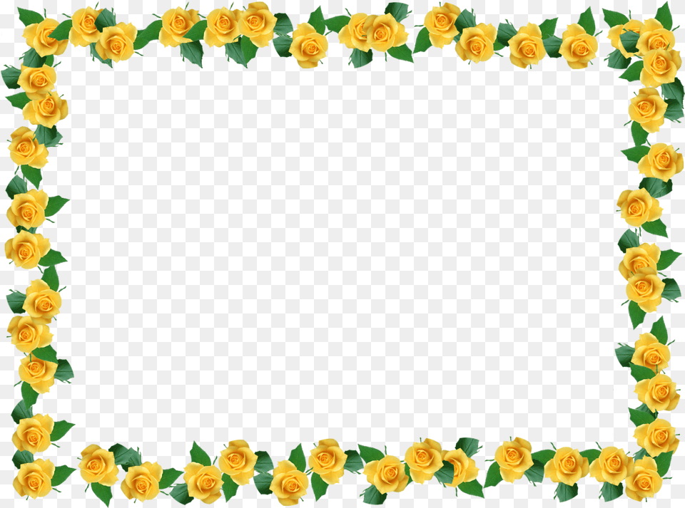 Edogawa Yellow Border Hq Yellow Flower Border Design, Art, Floral Design, Graphics, Pattern Free Transparent Png