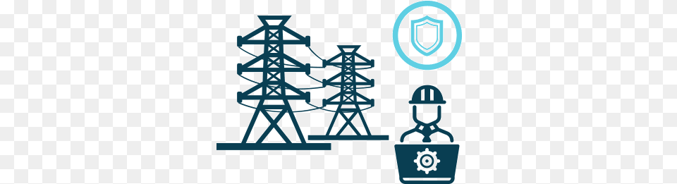 Edr Solution Endpoint Detection And Response With Operational Technology Icon, Cable, Power Lines, Electric Transmission Tower Png