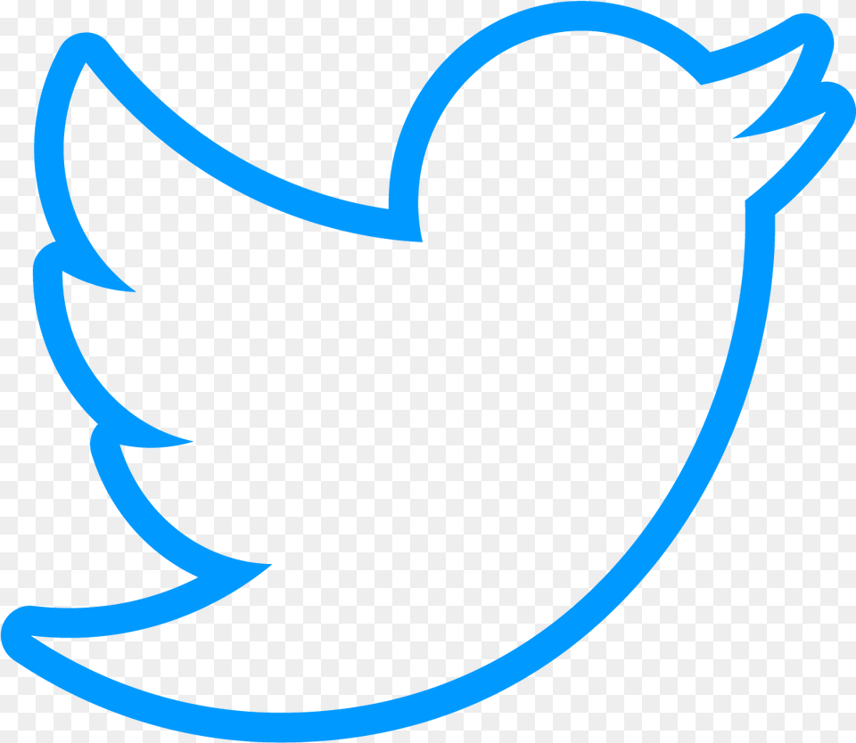 Edtechteacher Bird Blue Twitterbirdoutlineblue White Twitter Bird Transparent, Electronics, Hardware Free Png