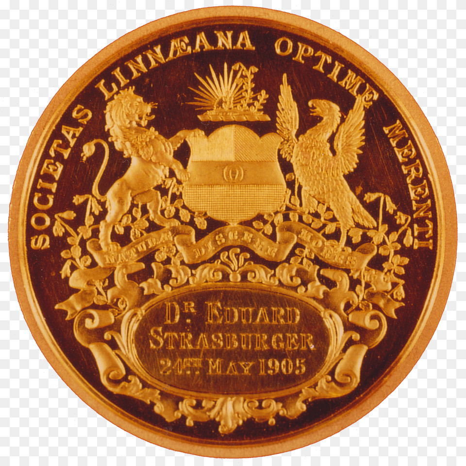 Eduard Strasburger Linne Medaille Coin Free Transparent Png