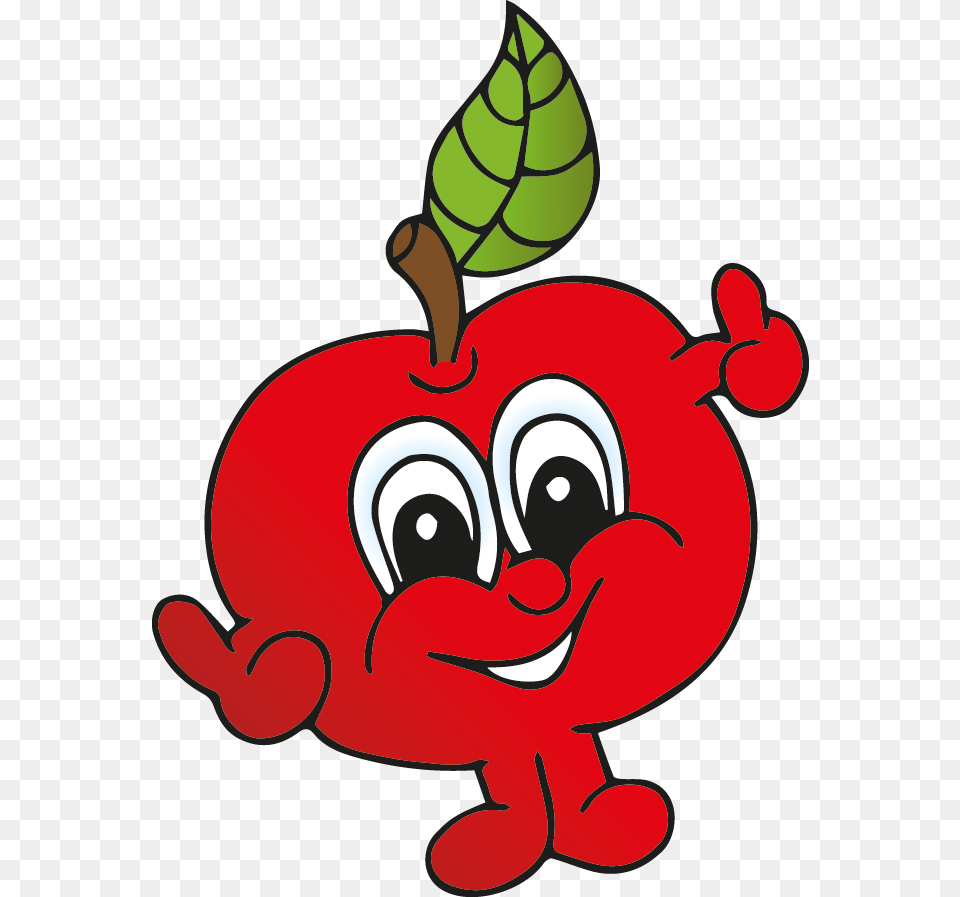 Education Apple Thumbs Up Clipart, Leaf, Plant, Food, Fruit Png