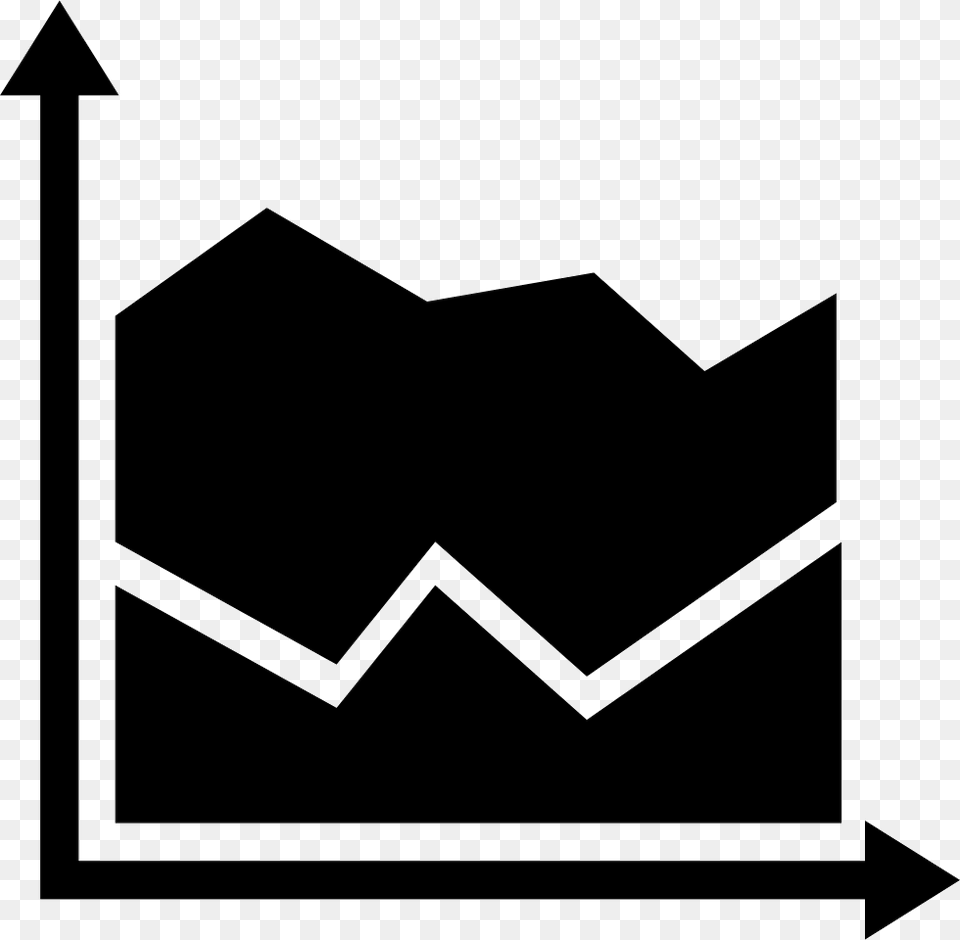 Education Chart With Horizontal And Vertical Axes Comments Stacked Area Chart Icon, Stencil, Blackboard, Symbol Free Png