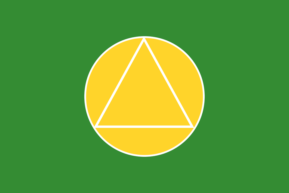 Education Flag Of Myanmar Clipart, Triangle Free Png