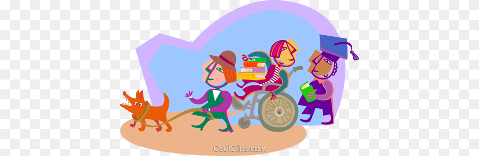 Education Going Off To School Royalty Free Vector Clip Art, People, Person, Baby, Face Png Image