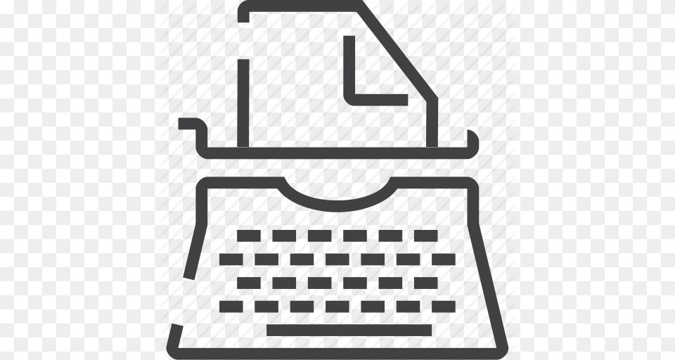Education Journalist Keyboard Letter Machine Retro Revival, Bag, Electronics, Hardware, Computer Free Png