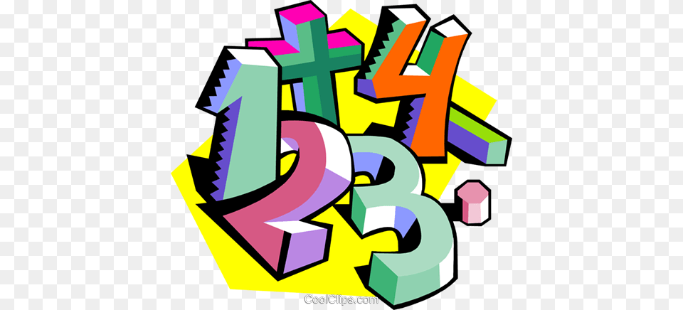 Education Numbers Royalty Free Vector Clip Art Illustration, Number, Symbol, Text, Graphics Png