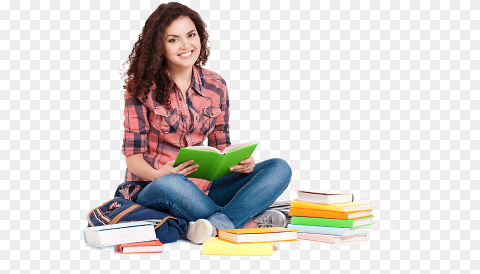 Education Thought In Hindi New, Person, Sitting, Reading, Teen Free Transparent Png