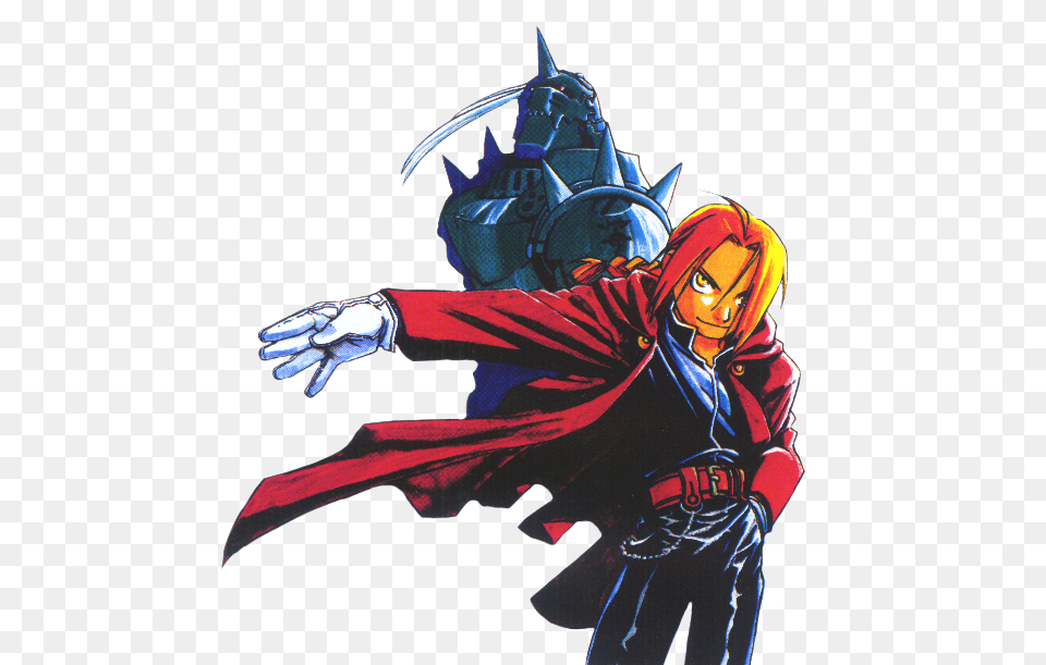 Edward And Alphonse Elric Fullmetal Alchemist Transparent Background, Person, Book, Comics, Publication Free Png