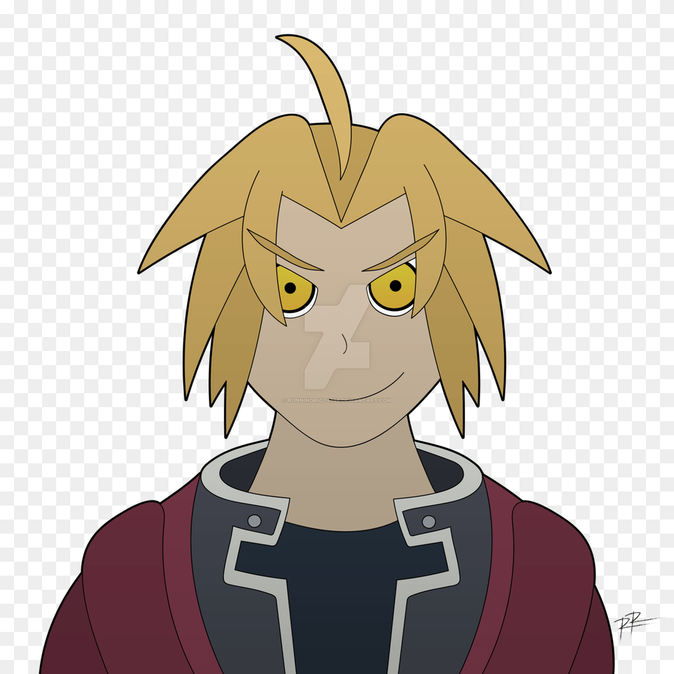 Edward Elric, Person, Face, Head, Anime Free Png Download