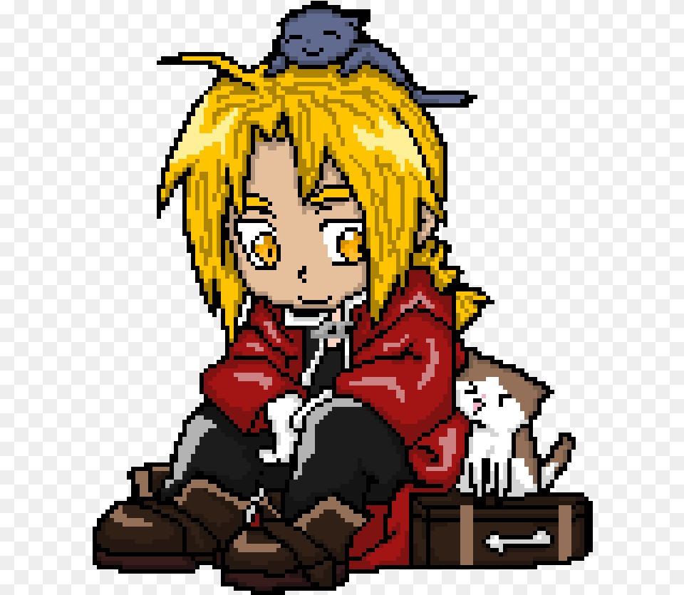 Edward Elric Fullmetal Alchemist Cross Stitch, Book, Comics, Publication, Baby Free Png Download