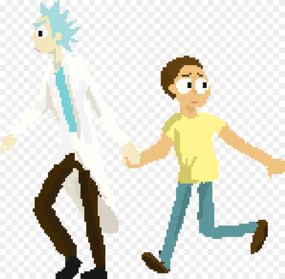 Edward Elric Morty Smith Rick Sanchez Summer Smith Rick And Morty Transparent Gif, Body Part, Person, Male, Hand Free Png Download