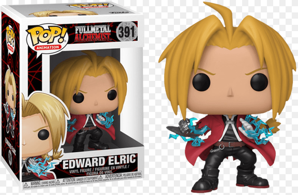 Edward Elric Pop Vinyl Figure Full Metal Alchemist Pop, Doll, Person, Toy, Baby Free Transparent Png