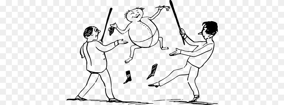 Edward Lear Drawing Beating Up Little Round Man, People, Person, Art, Baby Free Png Download