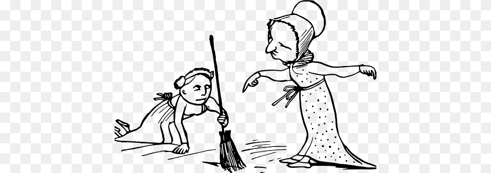 Edward Lear Drawing Clean That Floor, Person, Baby, Cleaning, Face Free Png Download