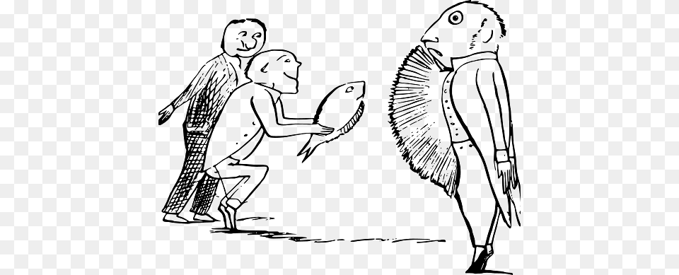 Edward Lear Drawing Fish Look Alike, Person, Art, Animal, Bear Free Transparent Png