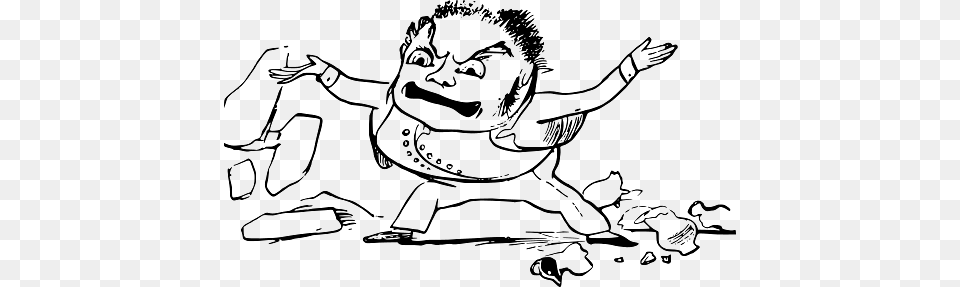 Edward Lear Drawing Furious Man, Baby, Person, Face, Head Free Png Download