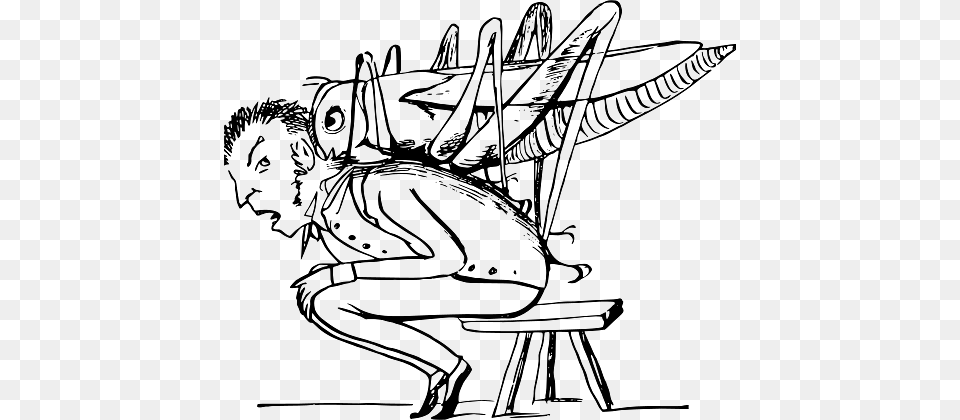 Edward Lear Drawing Huge Locust, Animal, Grasshopper, Insect, Invertebrate Free Transparent Png