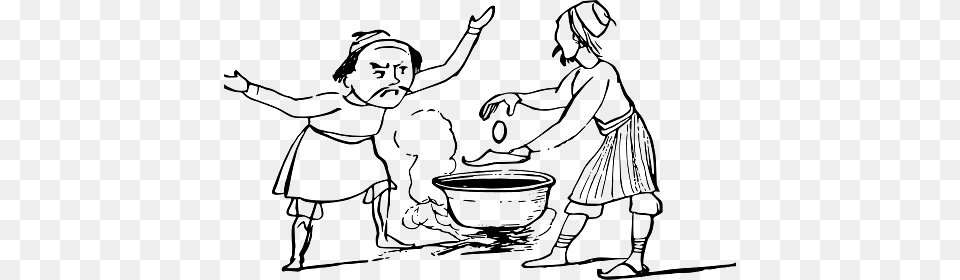Edward Lear Drawing Man Cooking Egg And Shoe, Person, Washing, Baby, Art Png Image