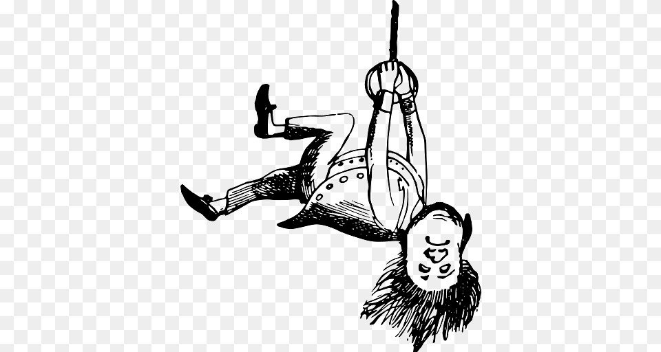 Edward Lear Drawing Man Hanging Upside Down From Ring, Face, Head, Person, Baby Free Png Download