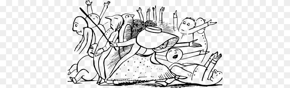 Edward Lear Drawing Woman Controlling The Men, Art, People, Person, Face Free Png Download