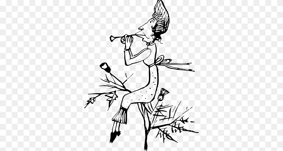 Edward Lear Drawing Woman Sitting On Thorny Bush, Art, Person Png Image