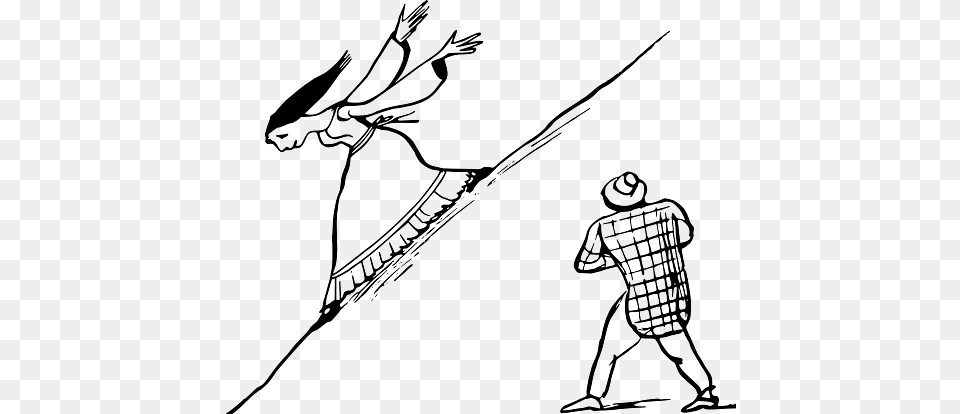 Edward Lear Drawing Woman Sliding Down The Hill, Weapon, Person, Arrow, Bow Png