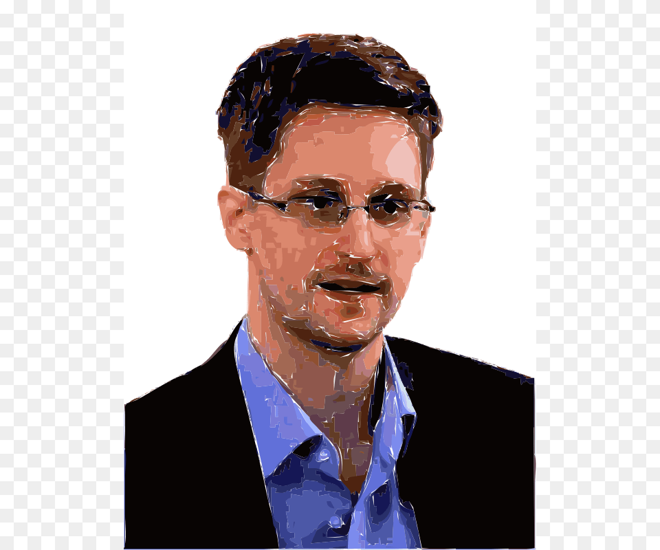 Edward Snowden Colorized Profile, Male, Adult, Portrait, Photography Free Transparent Png