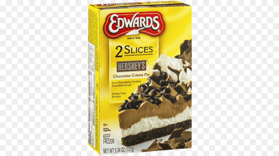 Edwards Hershey Creme Pie, Dessert, Food, Chocolate, Cream Png