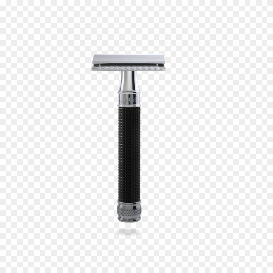 Edwin Jagger Black Chrome 3d Diamond De Razor Edwin Jagger Double Edge Safety Razor Extra Long Handle, Blade, Weapon Free Png