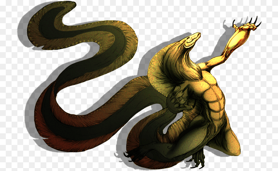 Eel Anthro Color By Zombiehun Clip Library Anthro Eel, Dragon, Animal, Reptile, Snake Free Png