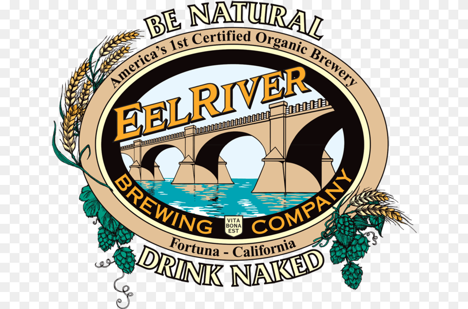 Eel River Cali Pale Beer Label Full Size Eel River Brewing, Arch, Architecture, Advertisement, Factory Free Png