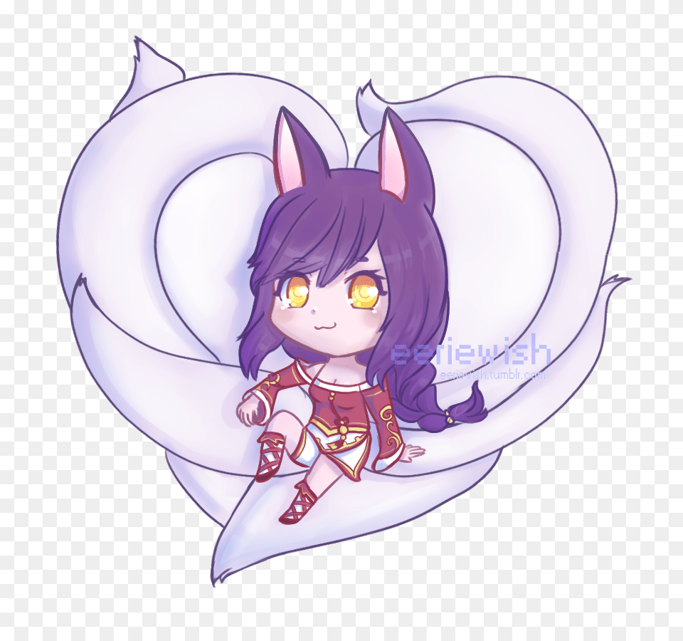Eeriewish A Transparent Ahri Because I Realized I Hadnt Drawn, Book, Comics, Publication, Face Png Image