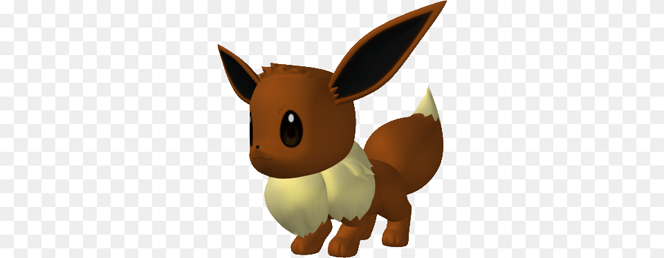 Eevee 3d Pokemon 3d, Plush, Toy, Animal, Mammal Free Png