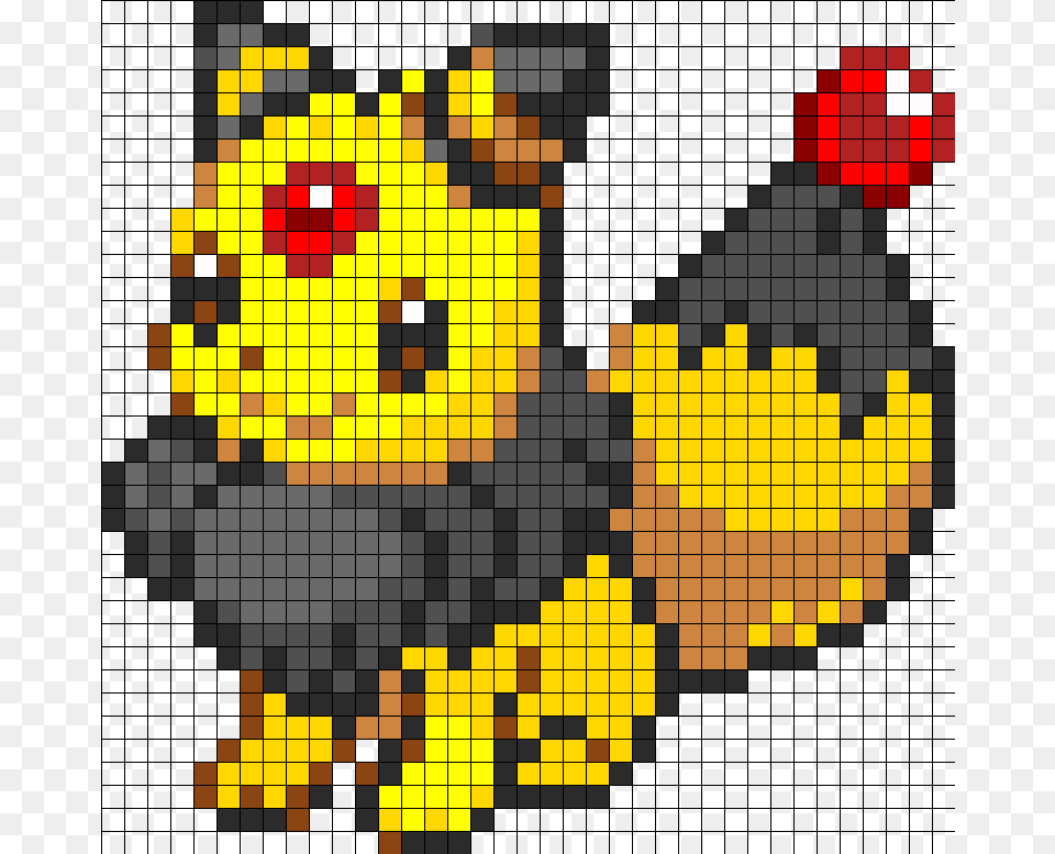 Eevee And Ampharos Fusion Perler Bead Pattern Bead, Art Free Png