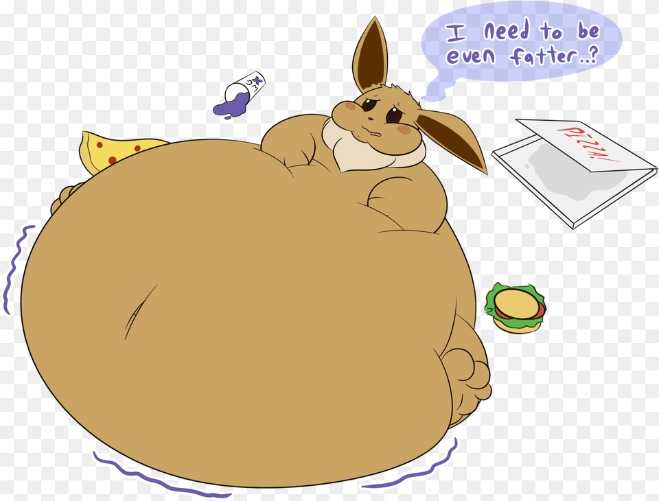 Eevee But He S Fat And Stuff Fat Eevee, Animal, Mammal, Rabbit Png Image