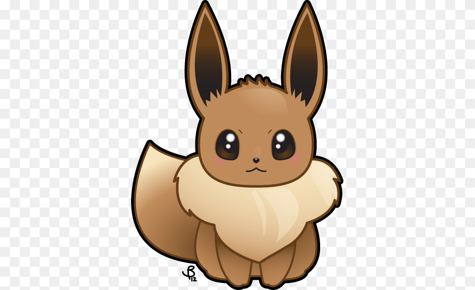 Eevee Drawing Chibi Eevee Lutions Emojis, Animal, Mammal, Rabbit, Baby Free Png