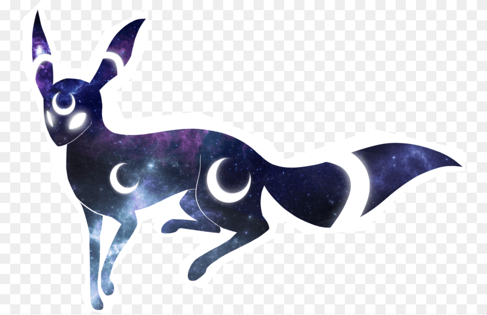 Eevee Evolutions Space Umbreon, Animal, Fish, Sea Life, Shark Free Png Download