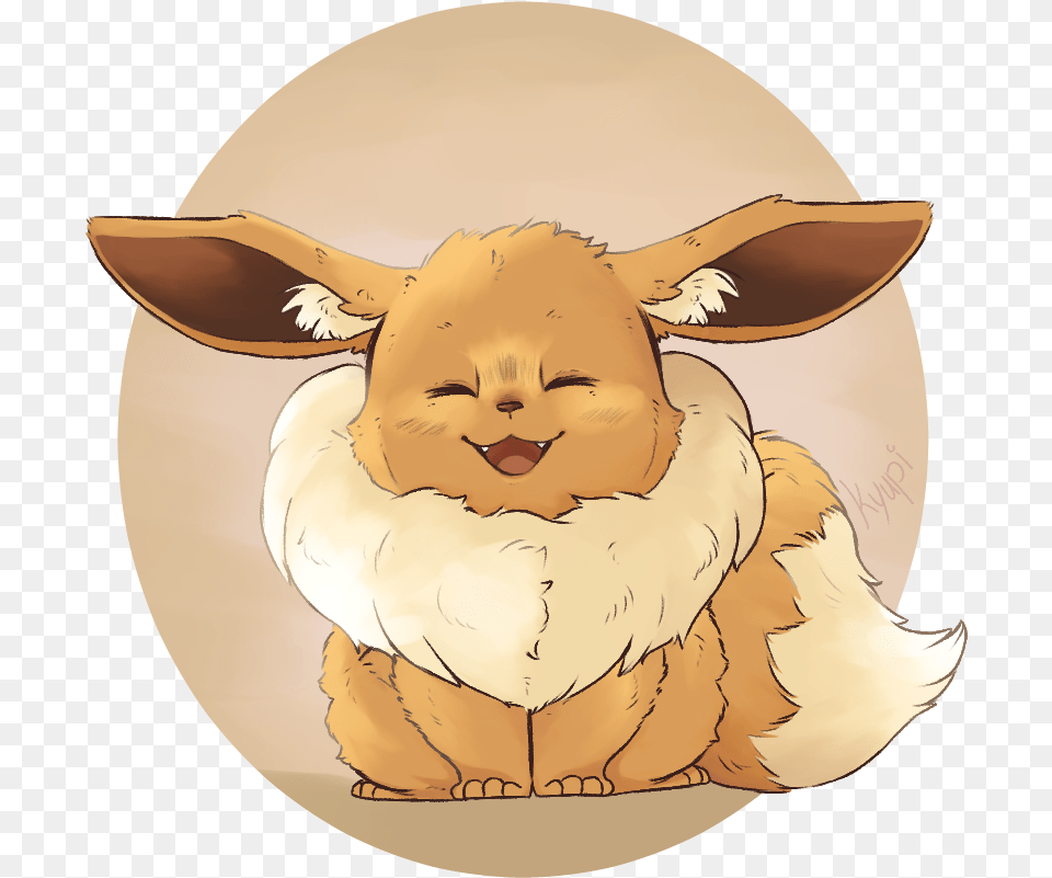 Eevee Illustration, Animal, Mammal, Rabbit, Face Png